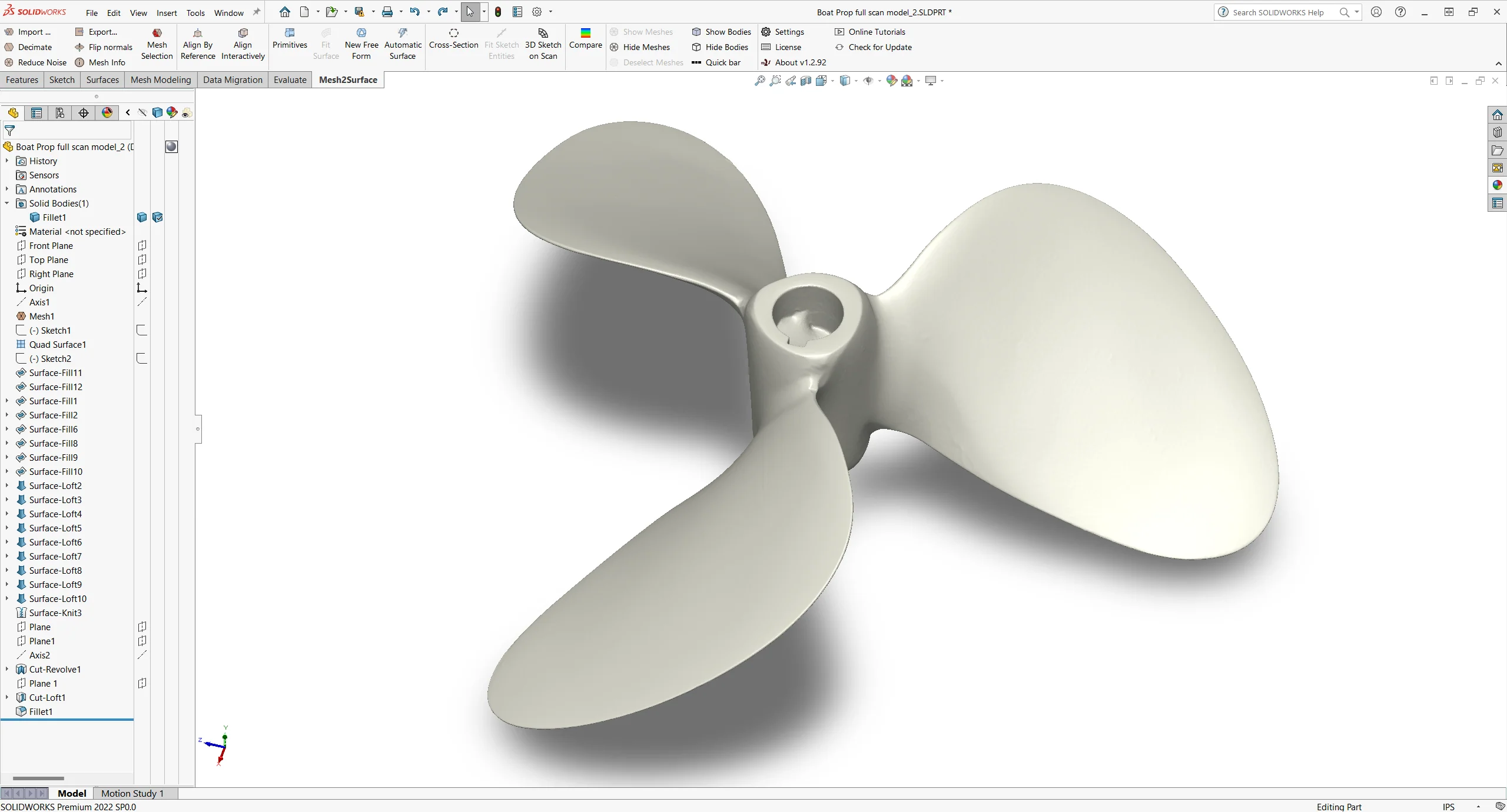 How can I try Mesh2Surface for SOLIDWORKS?