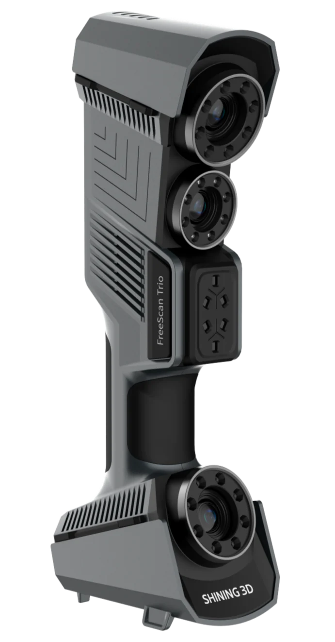 Can the Freescan Trio 3D scanner handle tough environments and complex surfaces?